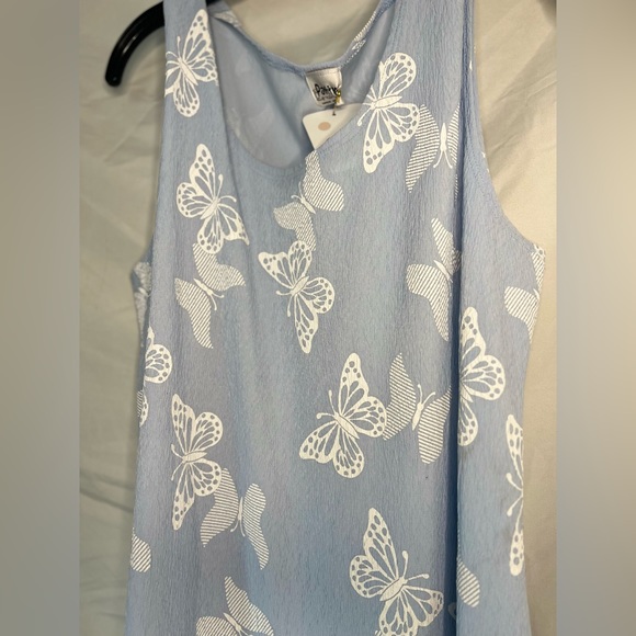 Blue butterfly light dress - Picture 1 of 5
